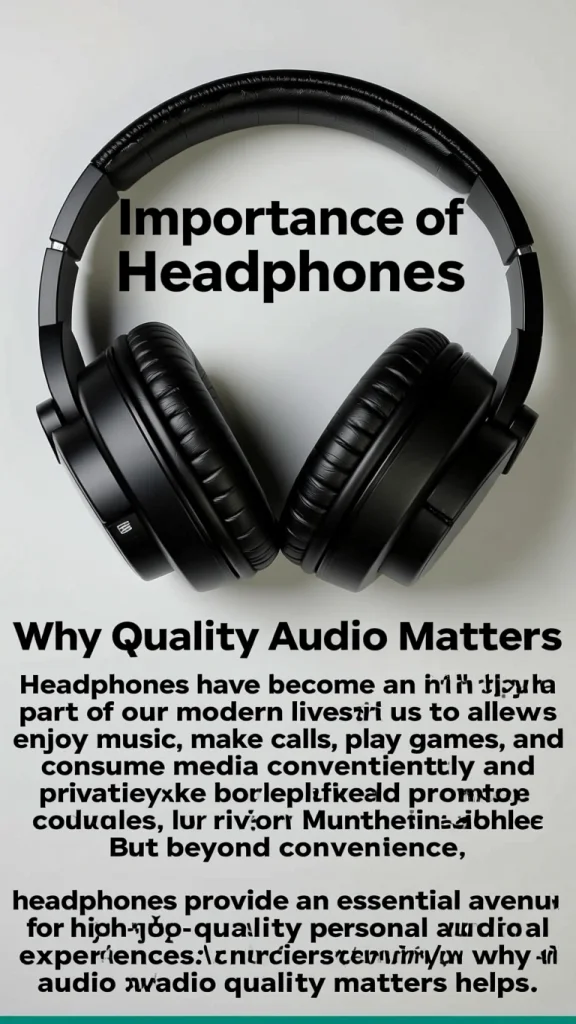 The Importance of Headphones: Why Quality Audio Matters