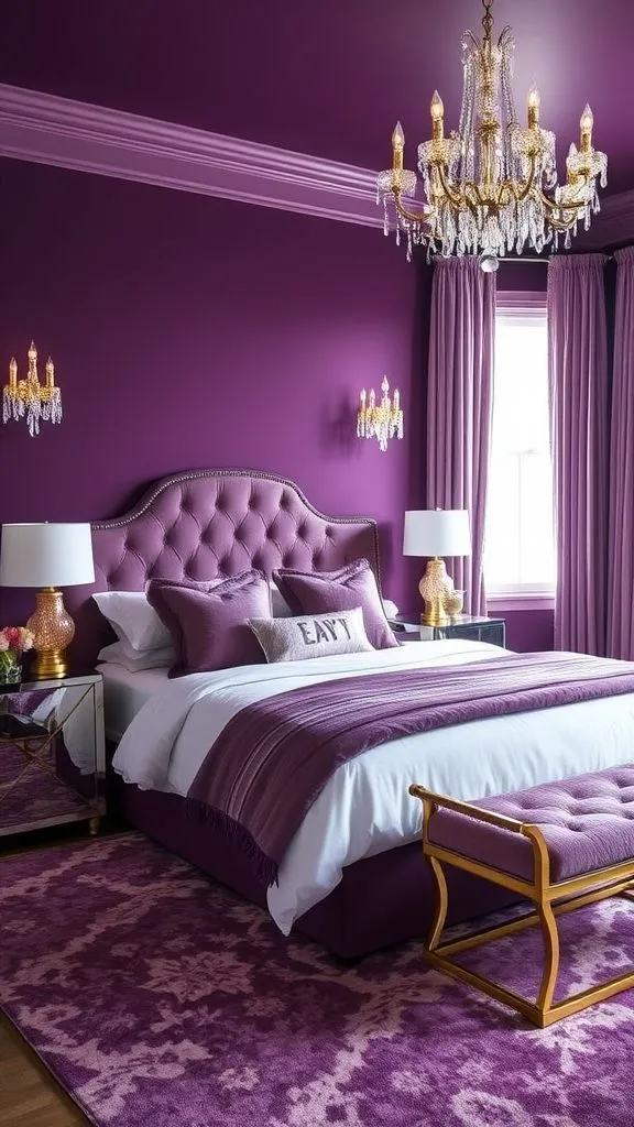 Amethyst Dream Suite Deep Plum Meets Shimmering Accents
