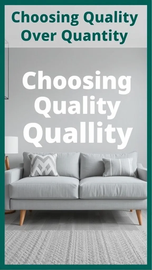 Choosing Quality Over Quantity
