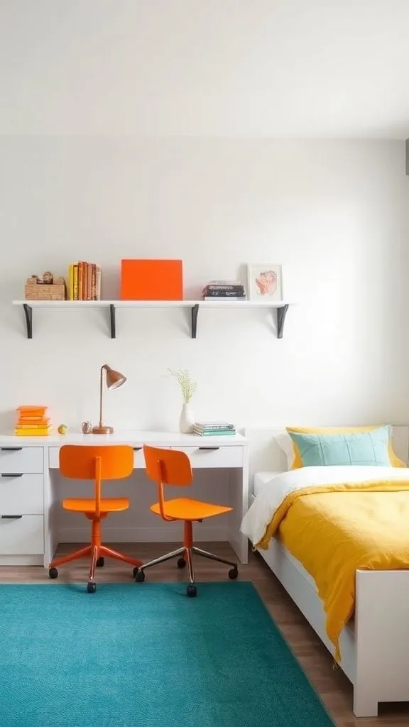 Clean Lines with Eye-Catching Pops of Color