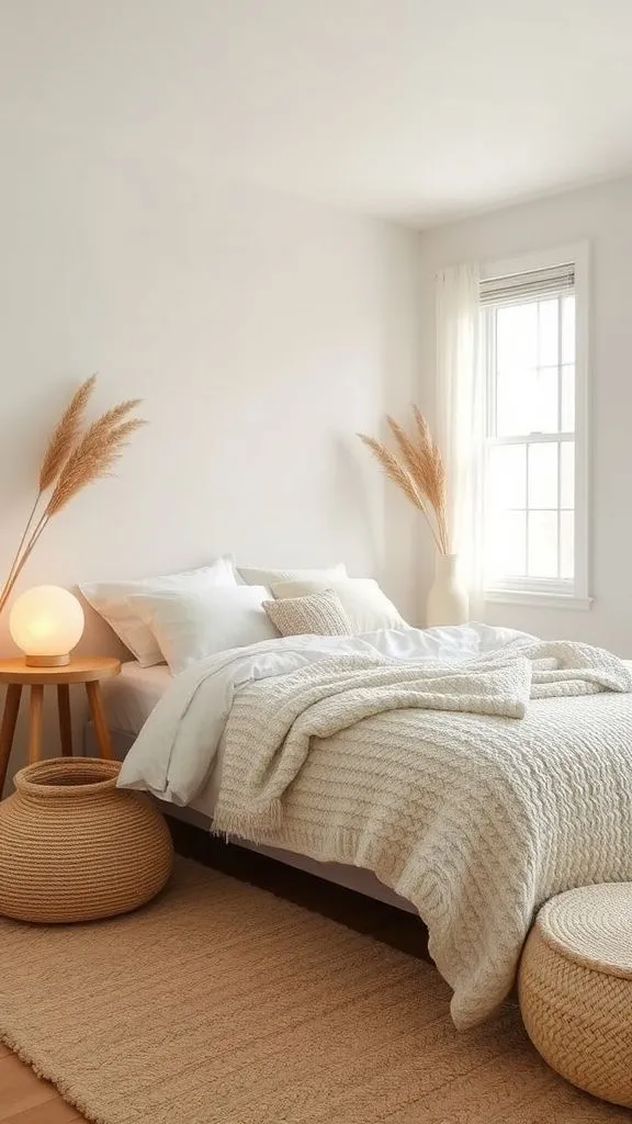 Cozy Minimalist Haven with Warm Textures