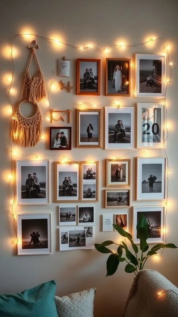 Gallery Wall Glow with Boho Touches