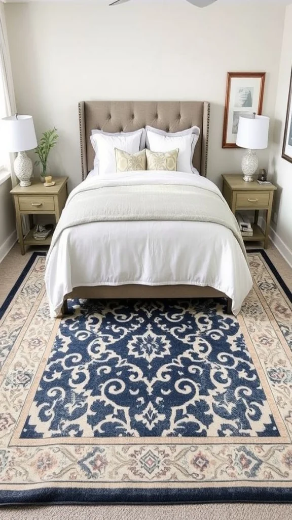 Layered Rug-Over-Carpet Look