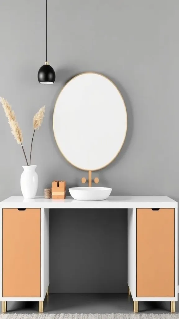 Modern Minimalism with Bold Color Blocking