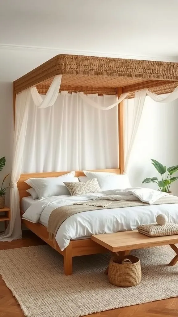 Natural Material Canopy for Luxurious Comfort