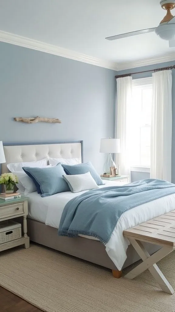 Ocean-Inspired Escape Misty Blues with Silver Undertones
