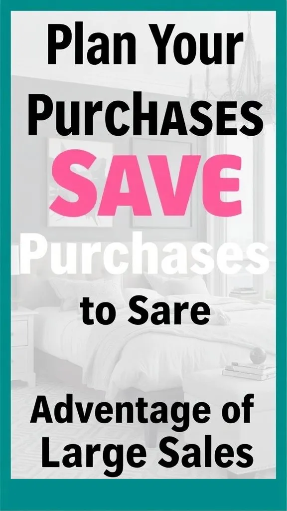 Plan Your Purchases to Take Advantage of Large Sales
