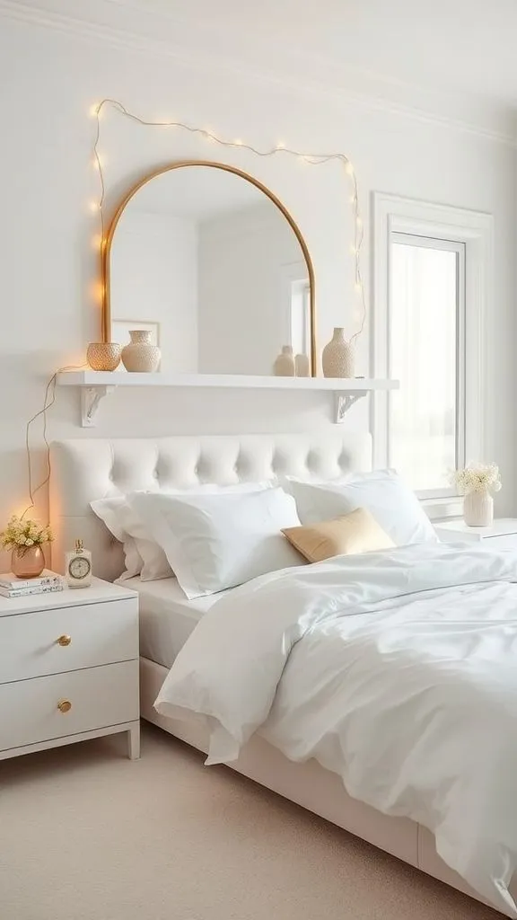 Sleek Gold and White Elegance