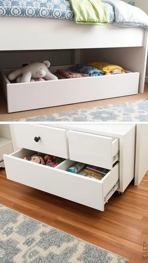 Smart Under-Bed Drawer Storage System