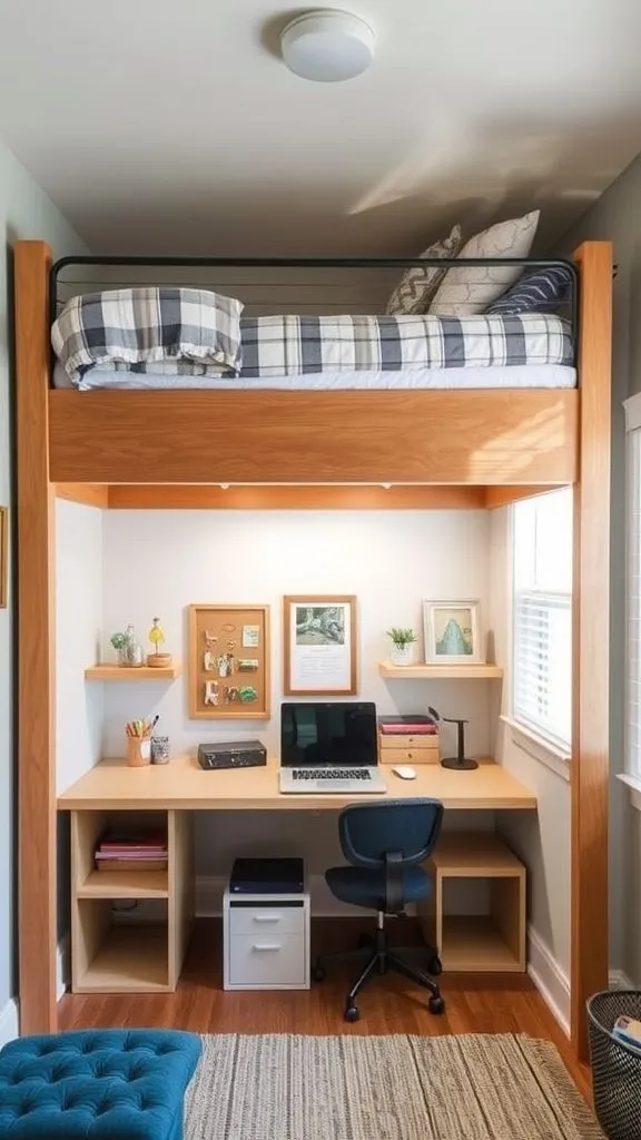 Space-Maximizing Loft with Integrated Workspace
