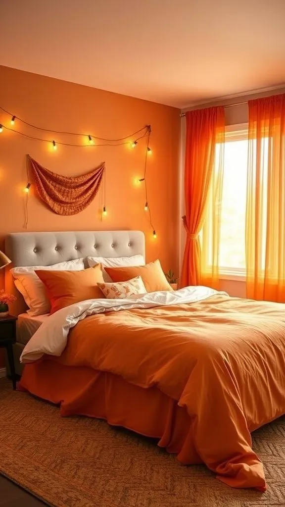 Sunset-Inspired Halloween Bedroom Haven