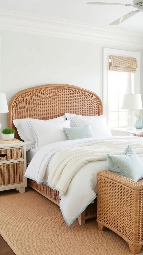 Wicker and White for Coastal Elegance