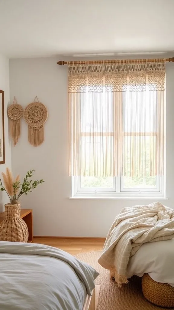 Woven Window Wonder Handcrafted Macrame as Functional Art
