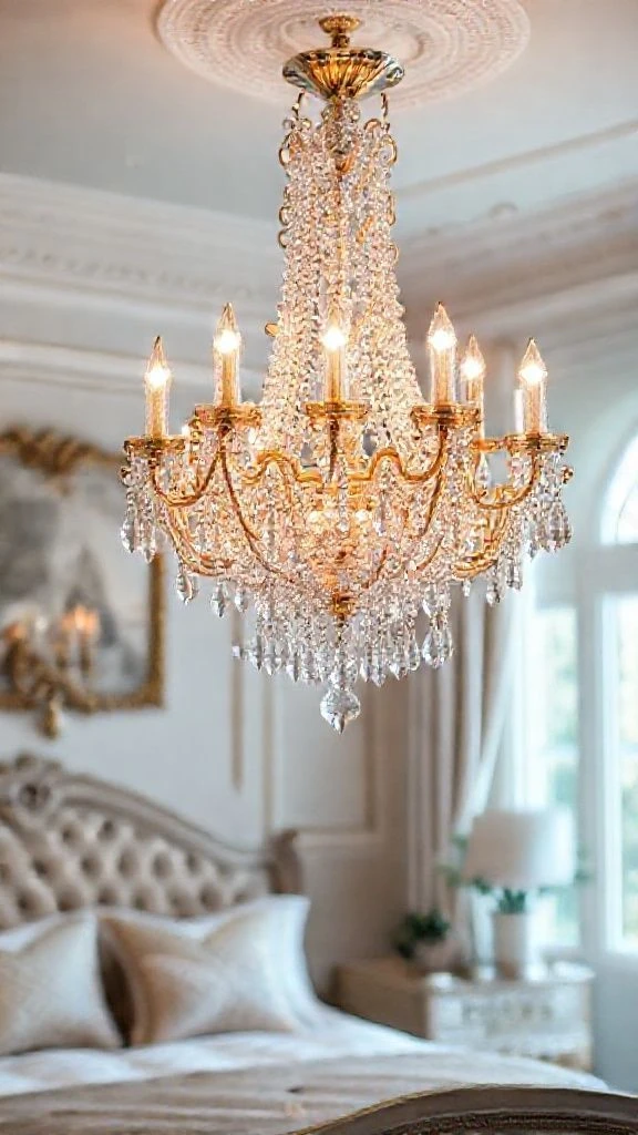 Hang a Crystal Chandelier for Instant Elegance