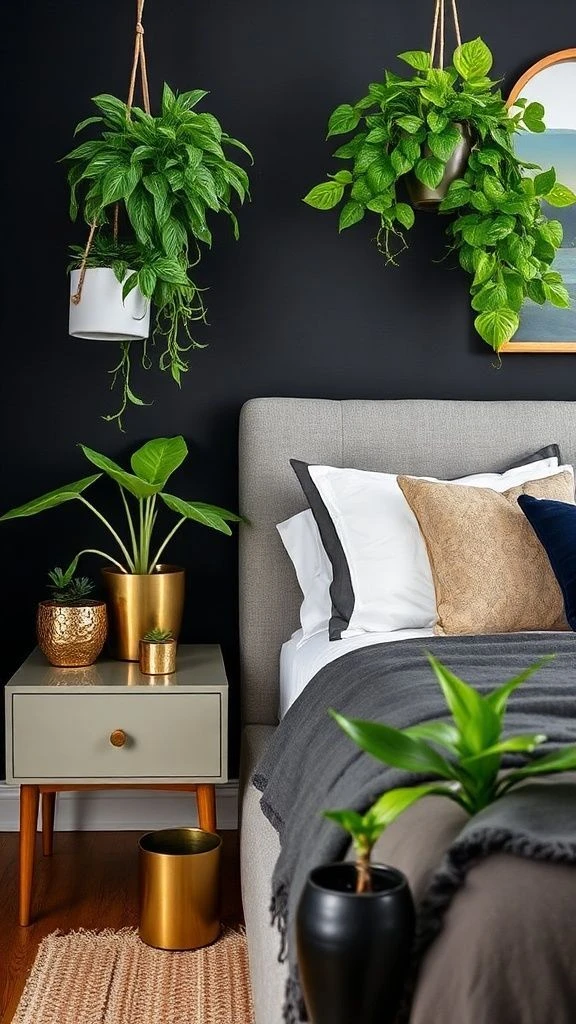 Living Plants for Fresh Contrast
