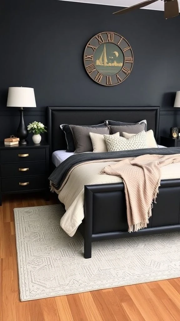 Sleek Matte Black Furniture Pieces
