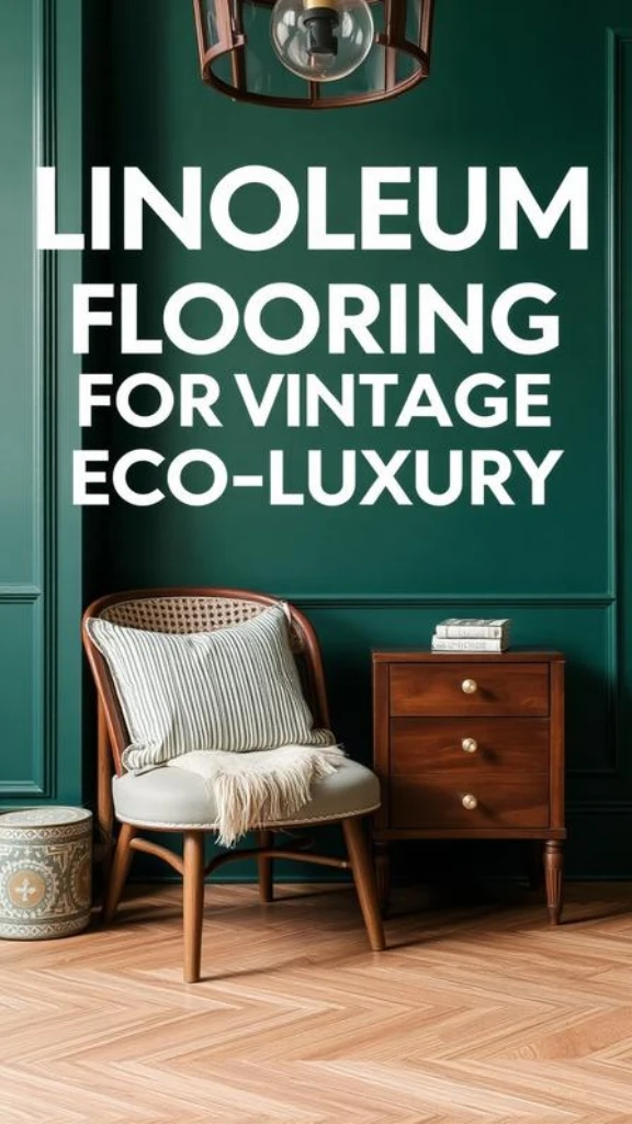 Linoleum Flooring for Vintage Eco-Luxury

