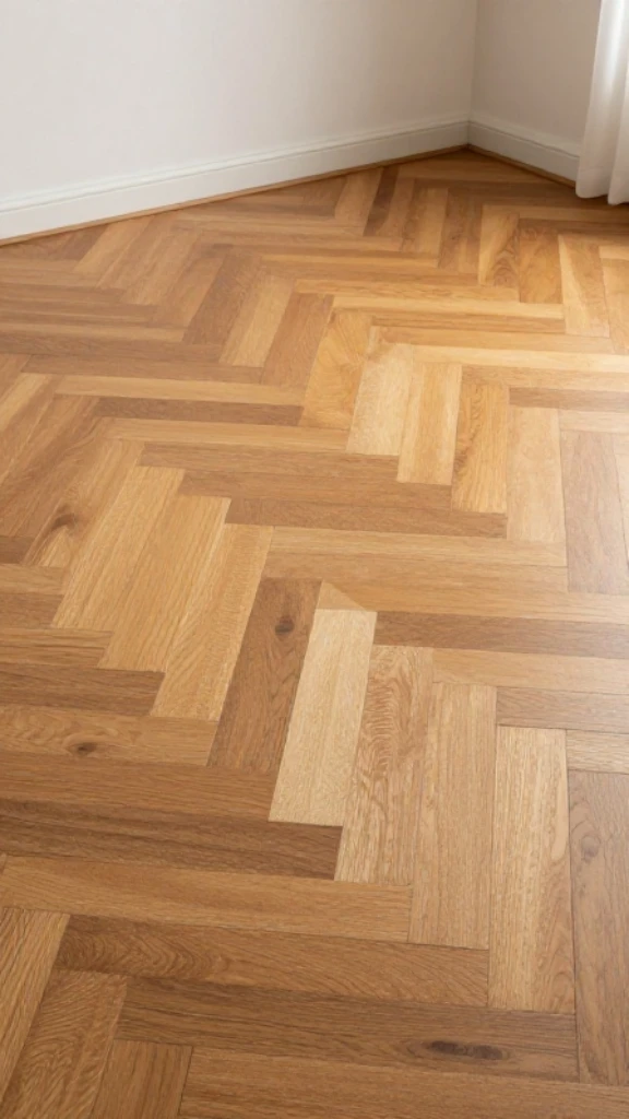 Parquet Flooring for Geometric Elegance
