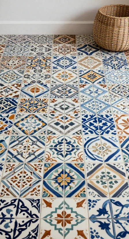 Patterned Tiles for Artistic Flooring
