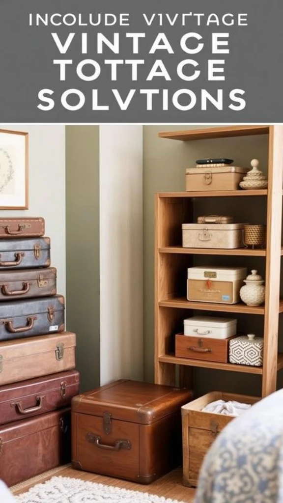 Include Vintage or Vintage-Style Storage Solutions