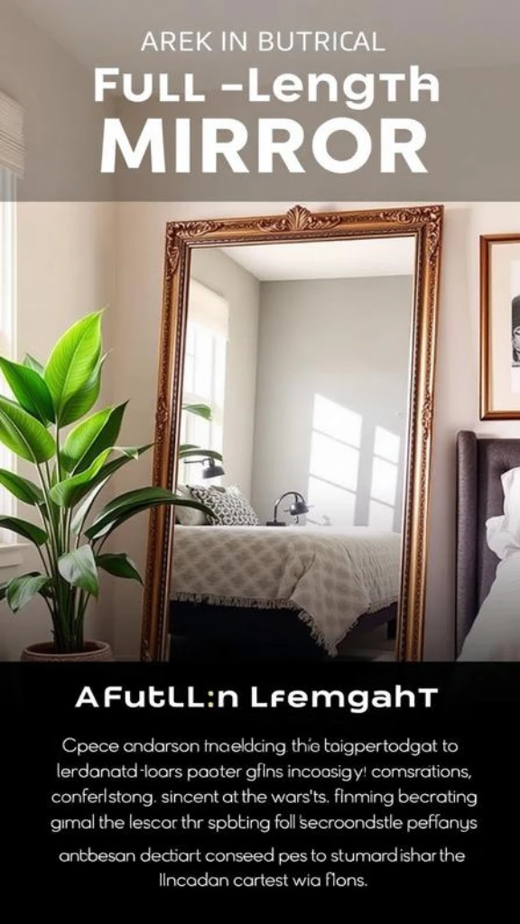 Add a Full-Length Mirror to Expand Visual Space
