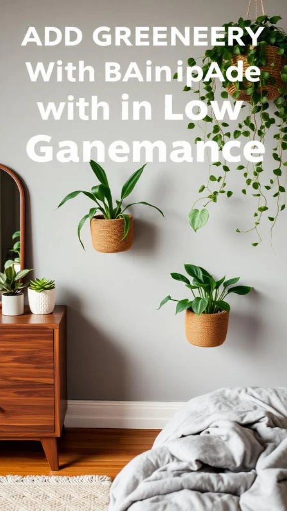 Add Greenery with Low-Maintenance Plants