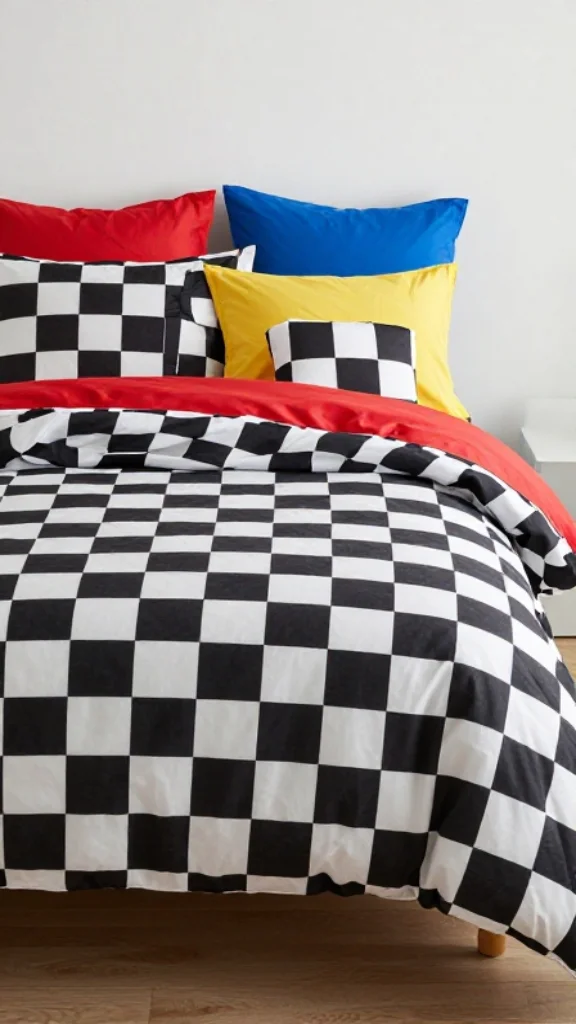 Checkered Flag Bedding