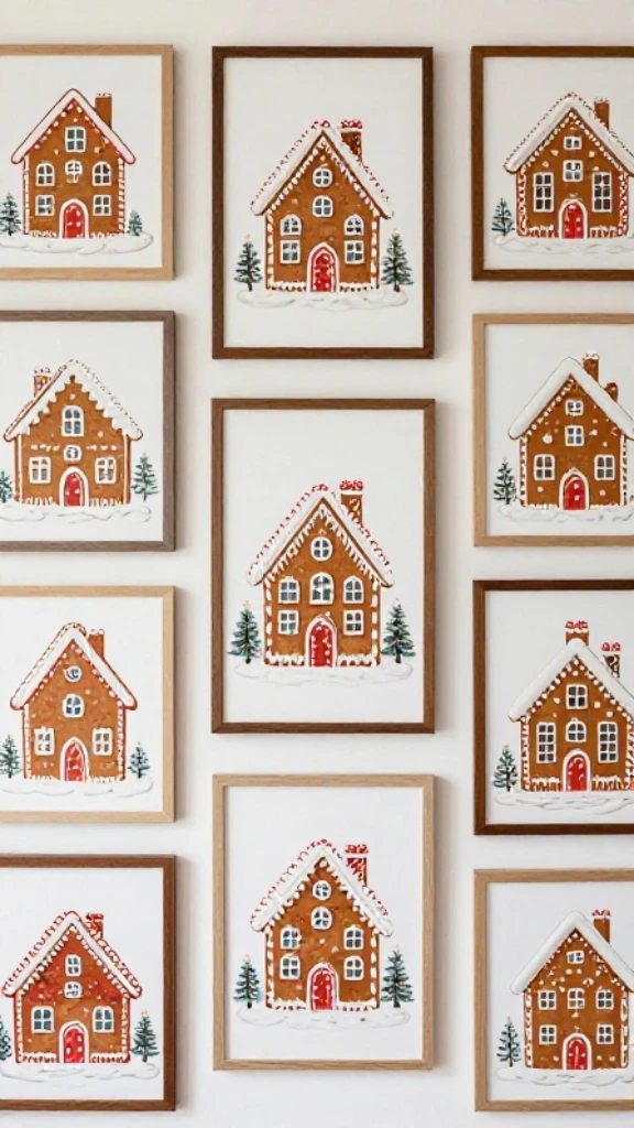 Craft Gingerbread House Wall Art for Quick Impact