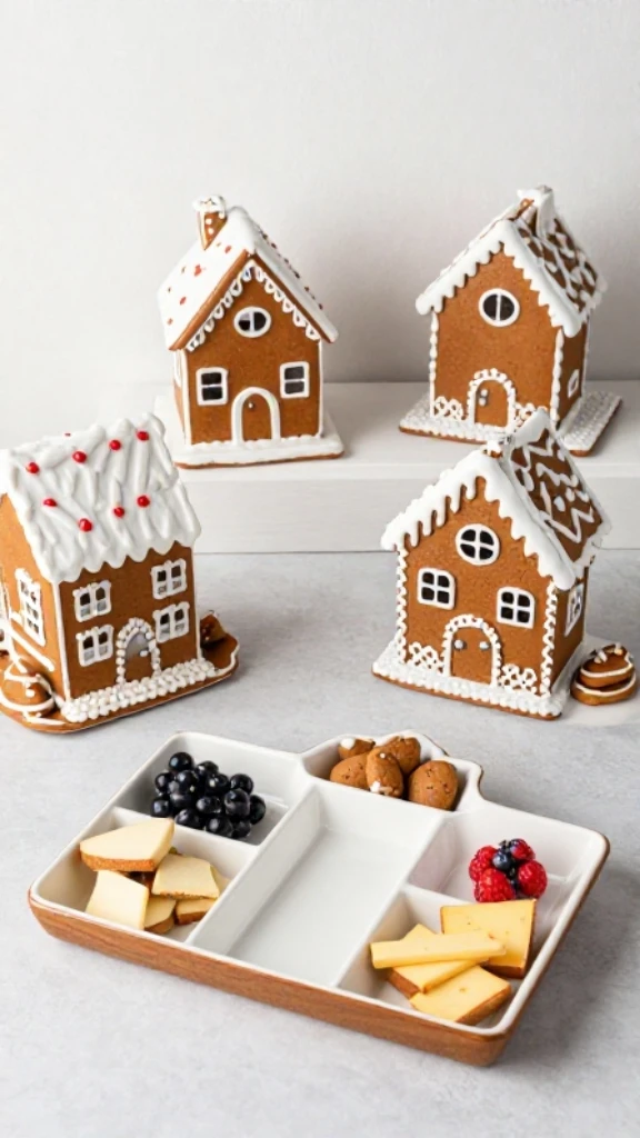 Decorate with Gingerbread House Shaped Serving Platters