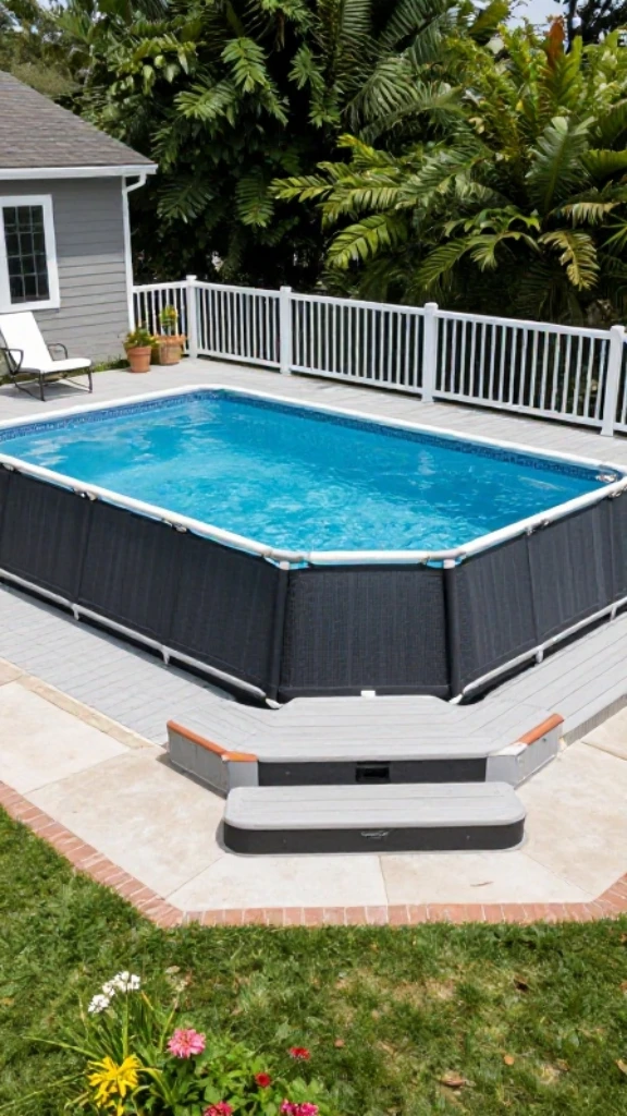 Floating Deck Design for Above-Ground Pools