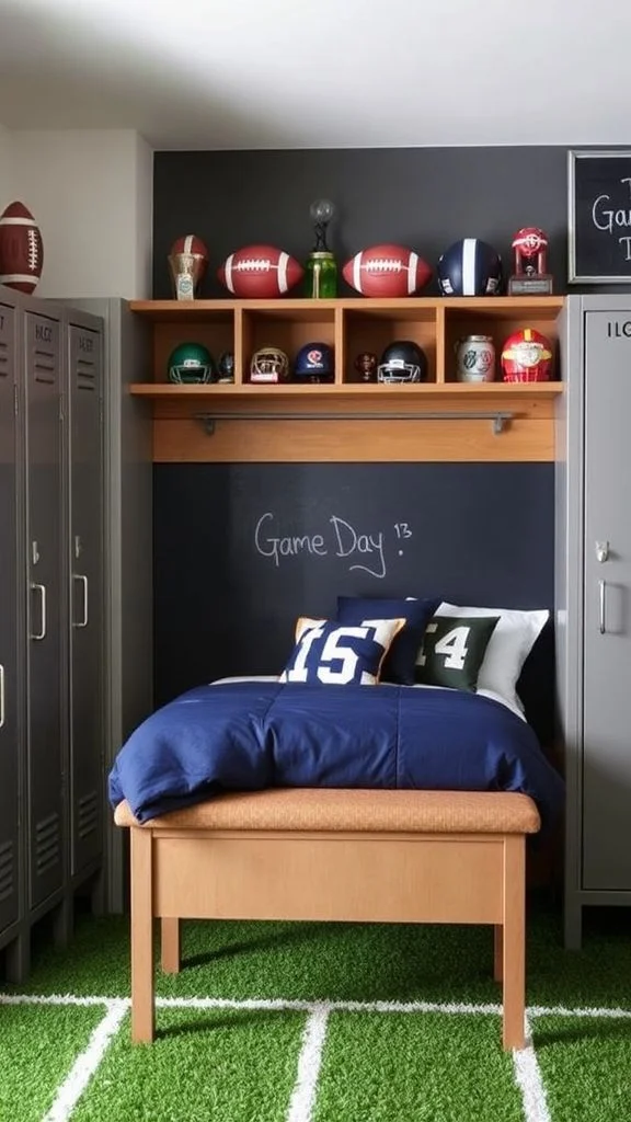 Football Locker Room Style