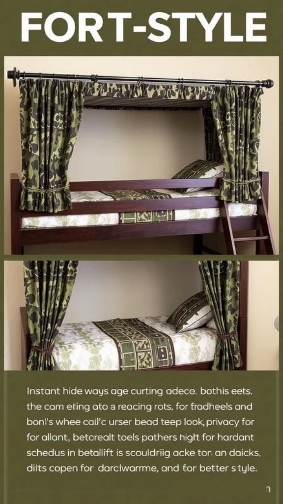 Fort-Style With Curtain Privacy