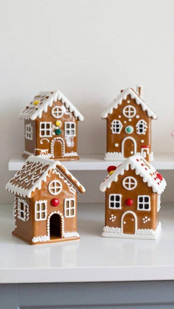 Incorporate Gingerbread House Cookie Jars as Functional Decor