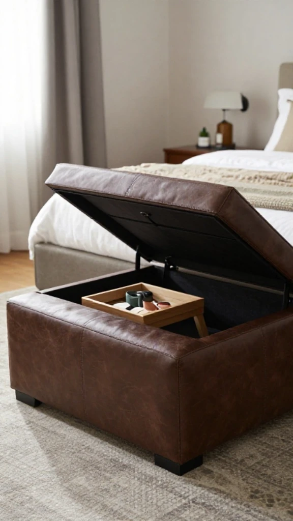 Multi-Functional Ottoman with Storage