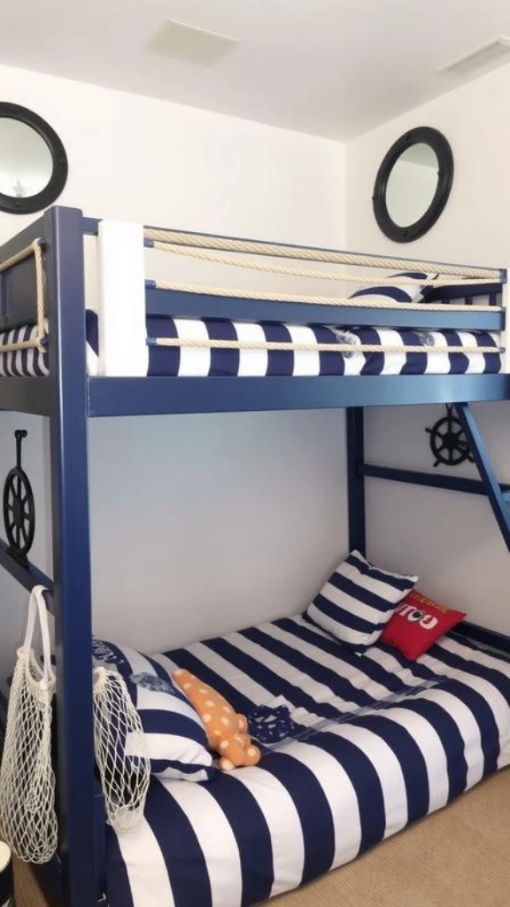 Nautical Theme With Rope Railings