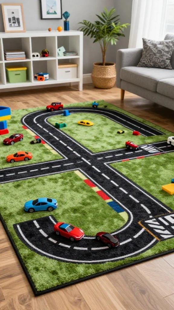 Race Track Floor Rug