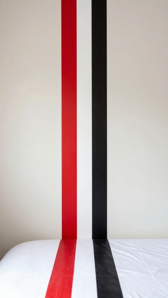 Racing Stripe Accent Wall