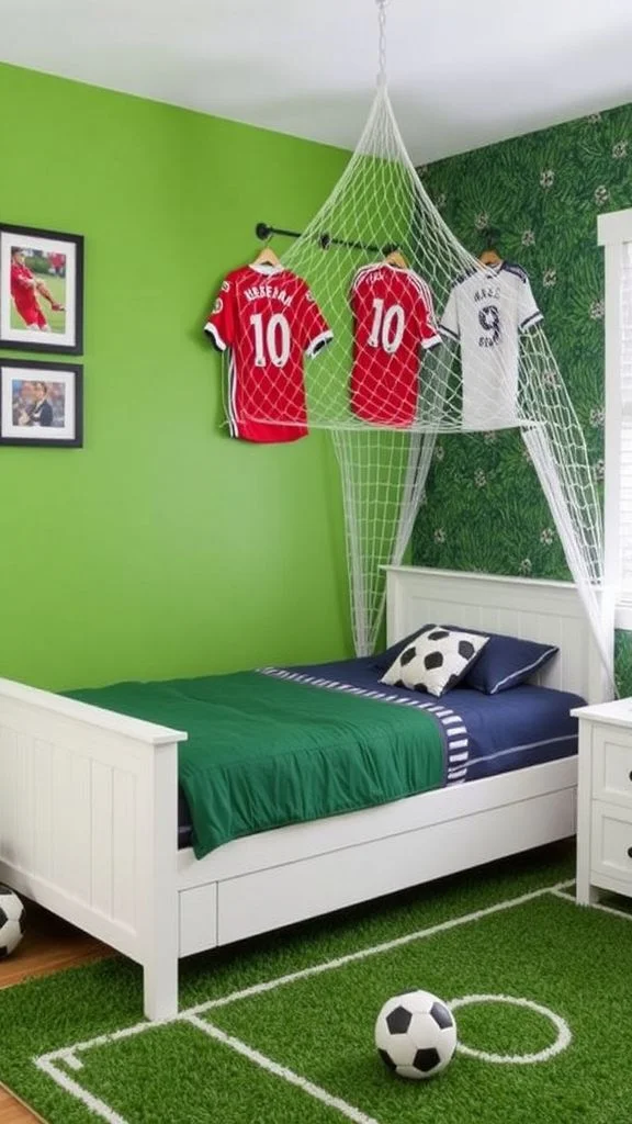 Soccer Field Bedroom Design