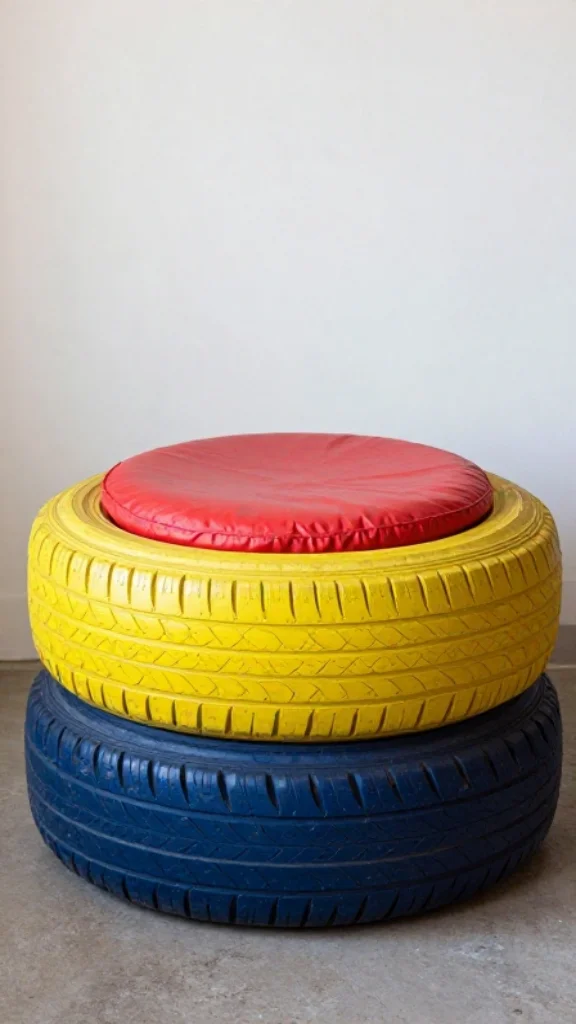 Tire Ottoman or Seating