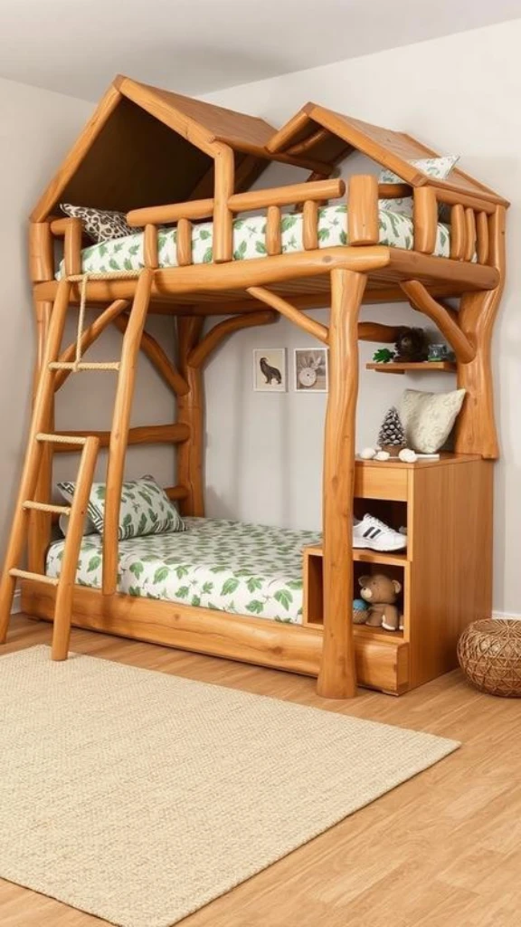 Treehouse-Style With Wooden Accents