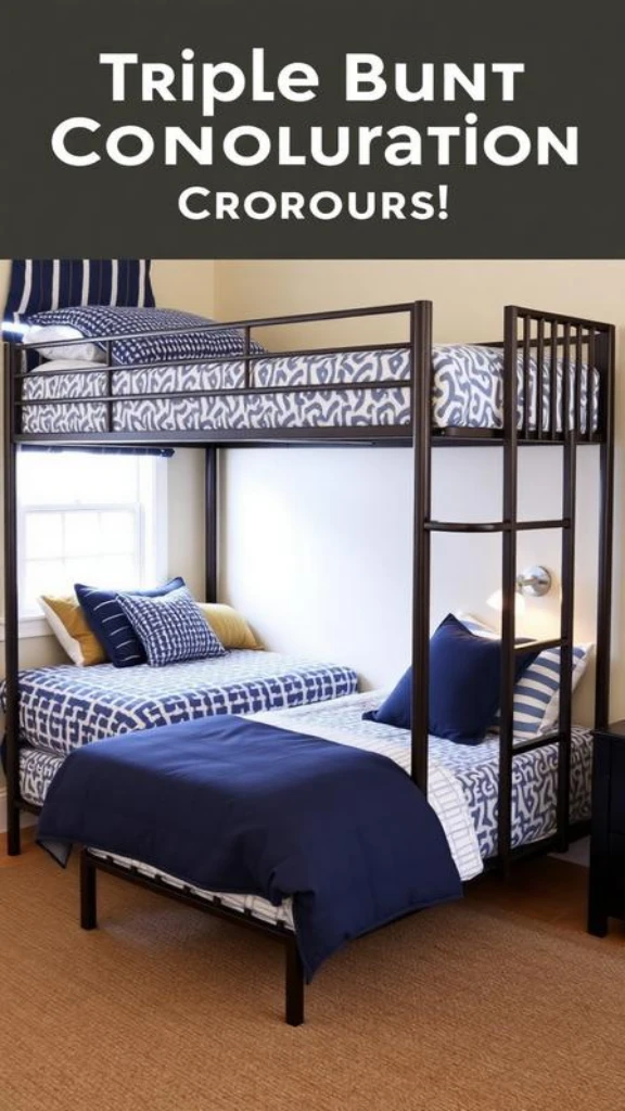 Triple Bunk Configuration For Three Brothers