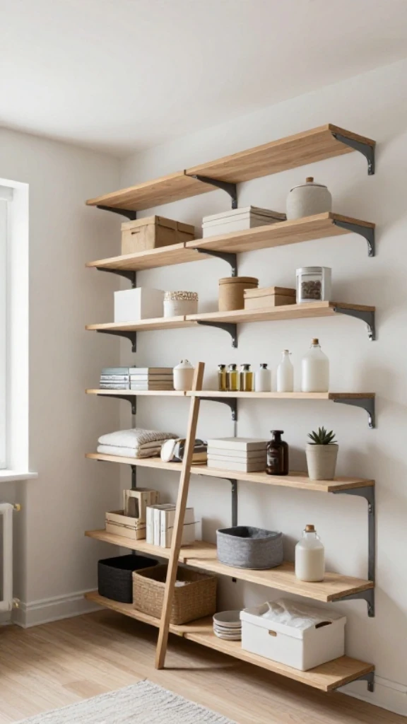 Vertical Shelving That Reaches the Ceiling
