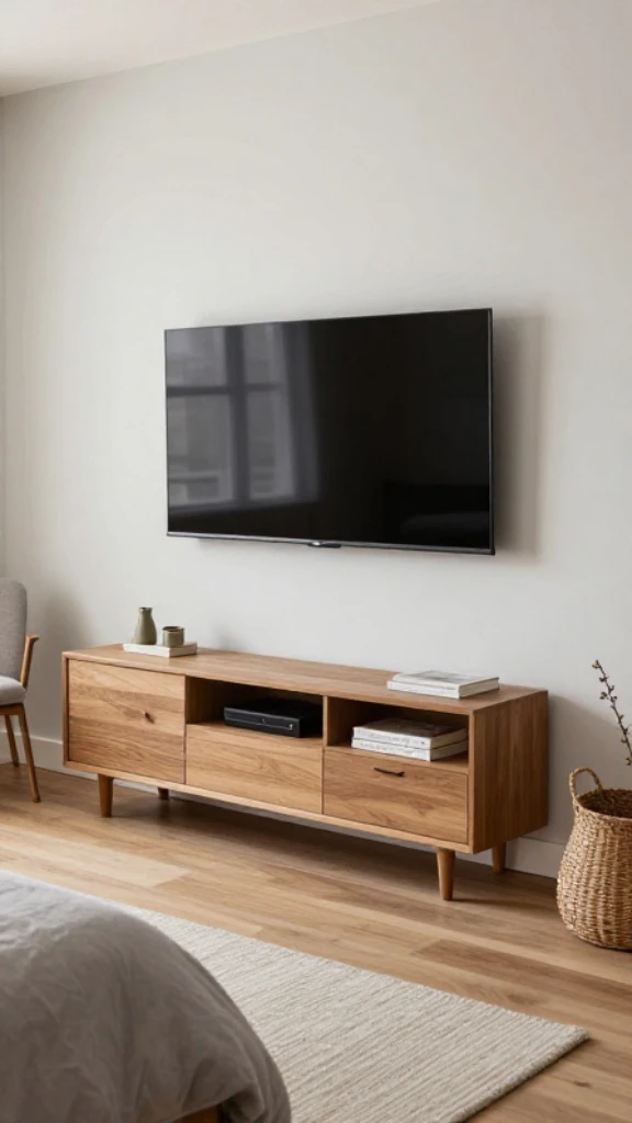 Wall-Mounted TV to Free Floor Space