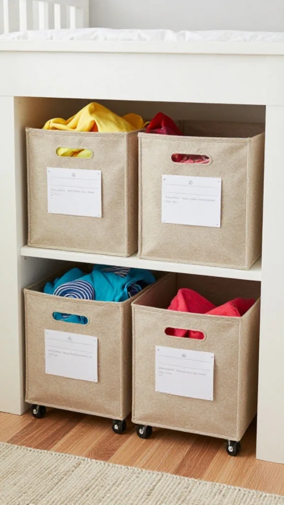 Use Under-Bed Storage Bins