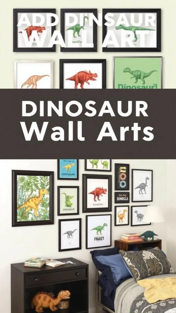 Add Dinosaur Wall Art and Prints