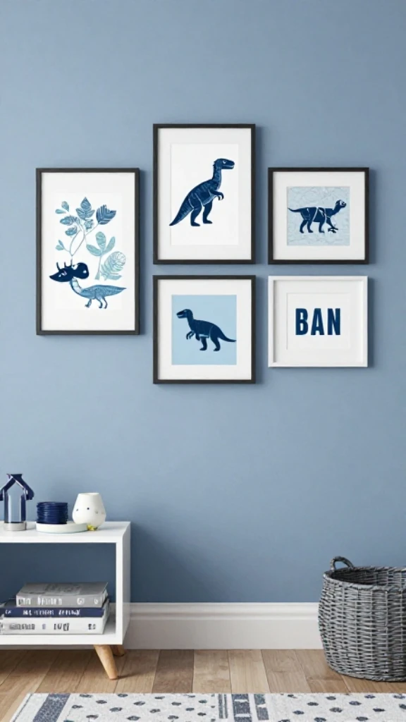 Add Personalized Blue Wall Art