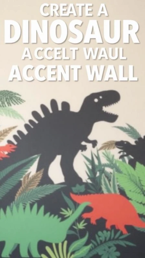 Create a Dinosaur Accent Wall