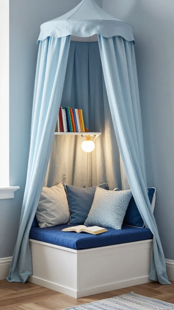 Create a Reading Nook in Blue