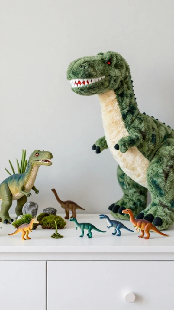 Decorate With Toy Dinosaurs and Figurines