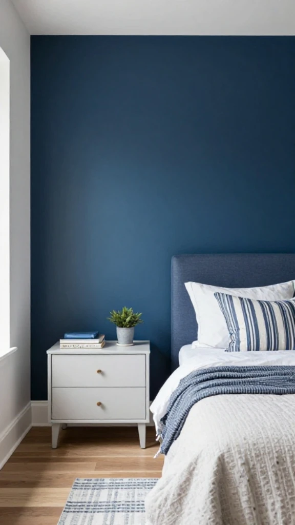 Go for a Navy Blue Accent Wall